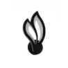 Nowoczesny Kinkiet Ścienny LED Lampka Nocna Kwiat Lotosu Czarny - 5905965398122
