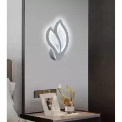 Nowoczesny Kinkiet Ścienny LED Lampka Nocna Kwiat Lotosu Biały - 5905965398139