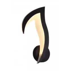 Nowoczesny Kinkiet Ścienny LED Lampka Nocna Kwiat Lotosu Czarny - 5905965398122