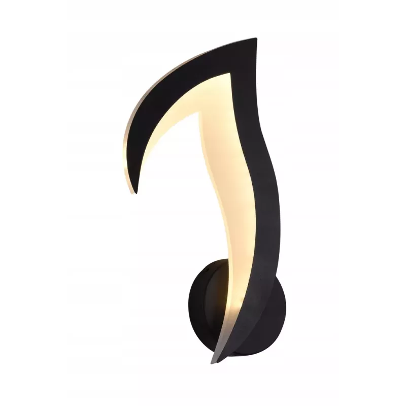 Nowoczesny Kinkiet Ścienny LED Lampka Nocna Kwiat Lotosu Czarny - 5905965398122