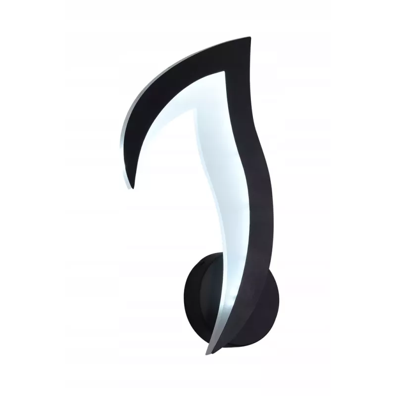 Nowoczesny Kinkiet Ścienny LED Lampka Nocna Kwiat Lotosu Czarny - 5905965398122