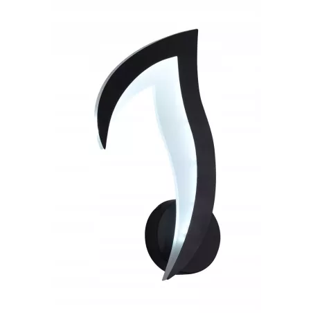 Nowoczesny Kinkiet Ścienny LED Lampka Nocna Kwiat Lotosu Czarny - 5905965398122