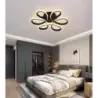 Nowoczesny Plafon LED Sufitowy do Sypialni Salonu Pokoju Czarny z Pilotem - 5905965398504