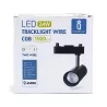 LED Dwuprzewodowe światło szynowe czarne 24W - 8433325198695