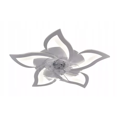 Nowoczesna Lampa Sufitowa z Wiatrakiem LED Plafon z Pilotem BT Wiatrak - 5905965398450