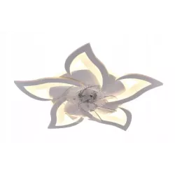 Nowoczesna Lampa Sufitowa z Wiatrakiem LED Plafon z Pilotem BT Wiatrak - 5905965398450