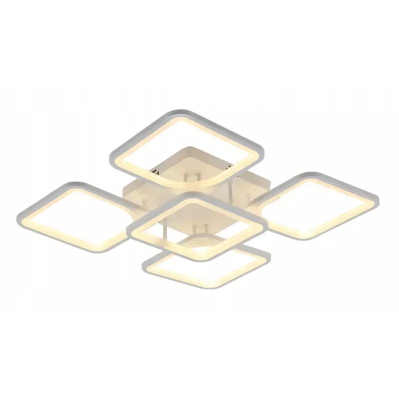 Żyrandol LED Kwadrat Plafon Lampa Sufitowa Biała - 5905965398429