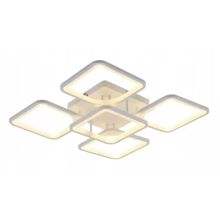 Żyrandol LED Kwadrat Plafon Lampa Sufitowa Biała - 5905965398429
