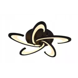 Nowoczesny Plafon LED Sufitowy do Sypialni Salonu Pokoju Czarny z Pilotem - 5905965398320