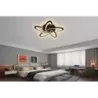 Nowoczesny Plafon LED Sufitowy do Sypialni Salonu Pokoju Czarny z Pilotem - 5905965398320