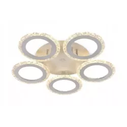 Nowoczesny Plafon Glamour Kryształowy z Pilotem do Salonu i Sypialni - 5905965398214