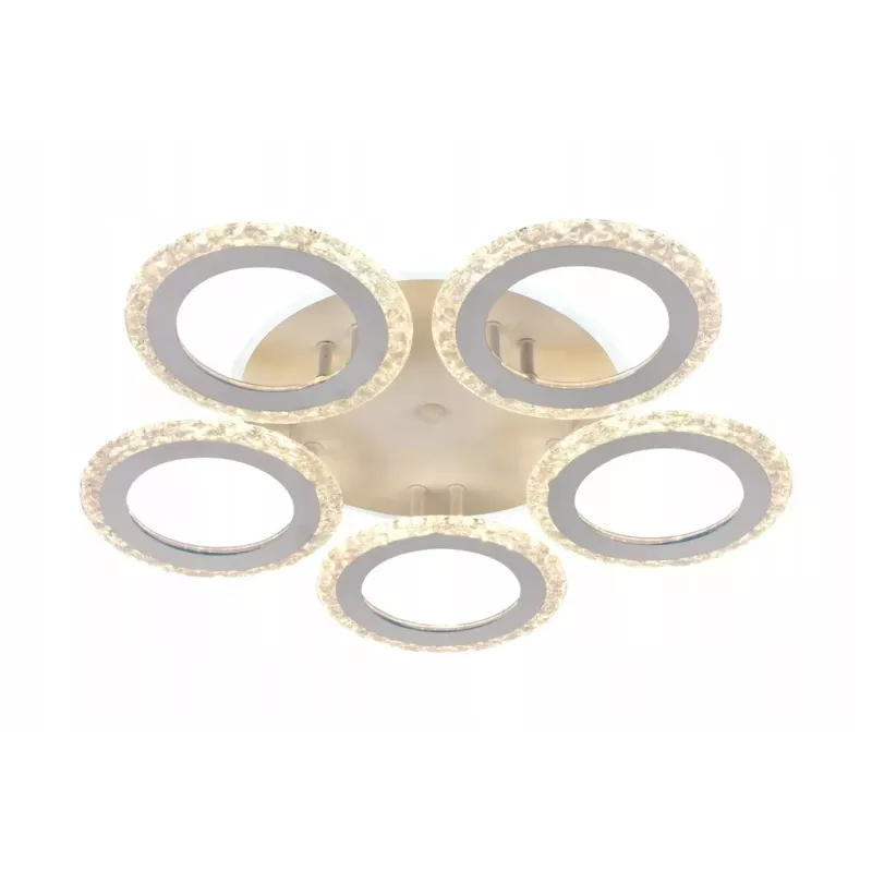 Nowoczesny Plafon Glamour Kryształowy z Pilotem do Salonu i Sypialni - 5905965398214