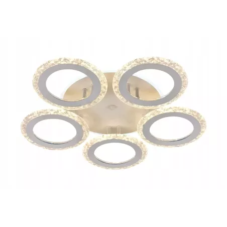 Nowoczesny Plafon Glamour Kryształowy z Pilotem do Salonu i Sypialni - 5905965398214