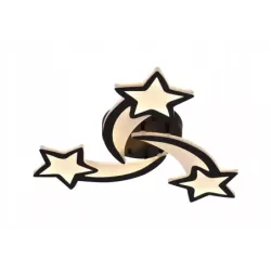 Nowoczesny Plafon Gwiazdy LED Dziecięcy Okrągły z Pilotem - 5905965398061