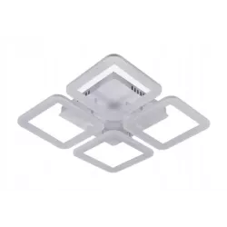 Lampa Sufitowa Plafon LED z Pilotem Biały Kwadratowy Kwadrat - 5905965398092