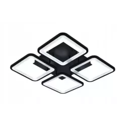 Lampa Sufitowa Plafon LED z Pilotem Czarny Kwadratowy Kwadrat - 5905965398085