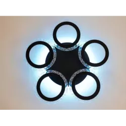 Żyrandol Kryształowy RGB Lampa Sufitowa Kryształowa Plafon Glamour - 5906892269011