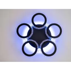 Żyrandol Kryształowy RGB Lampa Sufitowa Kryształowa Plafon Glamour - 5906892269011