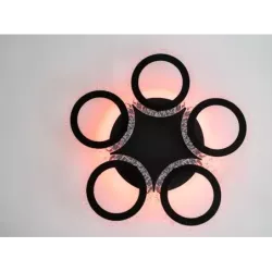 Żyrandol Kryształowy RGB Lampa Sufitowa Kryształowa Plafon Glamour - 5906892269011