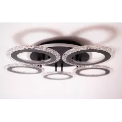 Żyrandol Kryształowy RGB Lampa Sufitowa Kryształowa Plafon Glamour - 5906892269011