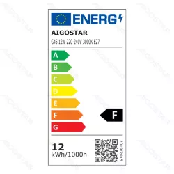 Żarówka LED 12W 3000K 1170lm biała ciepła kulka G45 E14 opak. 2szt - 8433325388102