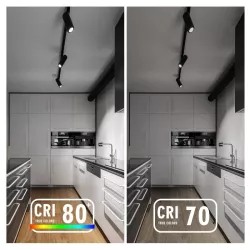 LED Trójprzewodowe światło szynowe czarne 10W - 8433325198718