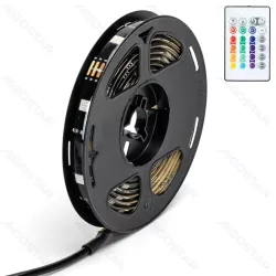 Taśma do podświetlenia tv USB/5V RGB-4.9W 2M 60LED zestaw z pilotem - 8433325323028