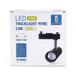 LED Trójprzewodowe światło szynowe białe 24W - 8433325198756
