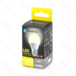 Żarówka LED 11W/230V 4000K 1060lm mała neutralna kulka G45 gwint E27 - 8433325387761