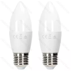 Żarówka LED 12W 4000K 1170lm świecowa C37 E27 2szt białe neutralne - 8433325387648