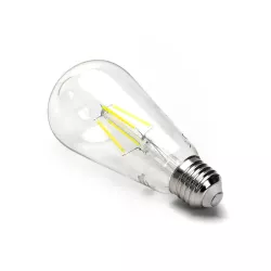 Żarówka LED Filament ST64 retro E27 4W/230V przezroczysta zimna 500lm - 8433325198916