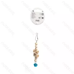 Gryzak dla papug 15x2.5cm drewniana zabawka dla ptaków z dzwoneczkiem - 8719138224548