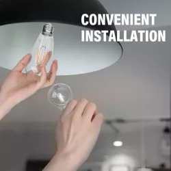 Żarówka LED Filament ST64 retro E27 6W/230V przezroczysta ciepła 730lm - 8433325198923