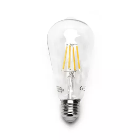 Żarówka LED Filament ST64 retro E27 8W/230V przezroczysta ciepła 950lm - 8433325198947