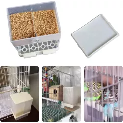 Karmnik dla ptaków automatyczny wiszący dozownik dwóch rodzajów karmy - 8719138224234