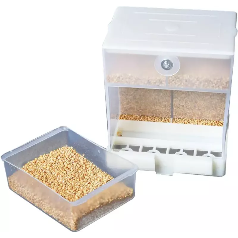 Karmnik dla ptaków automatyczny wiszący dozownik dwóch rodzajów karmy - 8719138224234