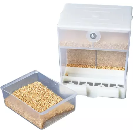 Karmnik dla ptaków automatyczny wiszący dozownik dwóch rodzajów karmy - 8719138224234