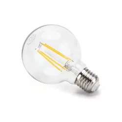 Żarówka LED 6W/230V Filament kula G80 E27 barwa biała ciepła 720lm - 8433325198985