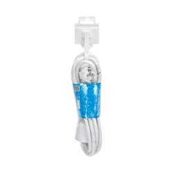 Przedłużacz sieciowy wtyk - gniazdo z uziemieniem 2 m biały 3G 1,5 mm2 - 8433325331412