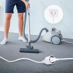 Przedłużacz sieciowy wtyk - gniazdo z uziemieniem 2 m biały 3G 1,5 mm2 - 8433325331412