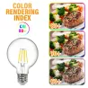 Żarówka LED 6W/230V Filament kula G80 E27 barwa biała ciepła 720lm - 8433325198985