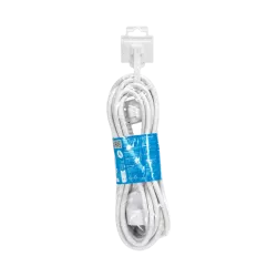 Przedłużacz sieciowy wtyk - gniazdo z uziemieniem 5 m biały 3G 1,5 mm2 - 8433325331436