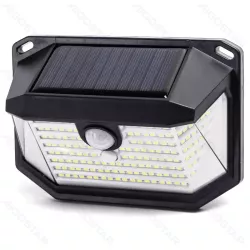 Lampa ścienna solarna kinkiet led 350lm z czujnikiem ruchu i zmierzchu - 8433325329280