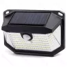 Lampa ścienna solarna kinkiet led 350lm z czujnikiem ruchu i zmierzchu - 8433325329280