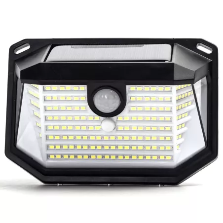 Lampa ścienna solarna kinkiet led 350lm z czujnikiem ruchu i zmierzchu - 8433325329280