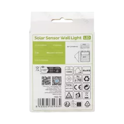 Lampa ścienna solarna COB 60 LED z czujnikiem ruchu i zmierzchu - 8433325329334
