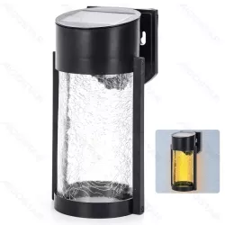 Lampa ścienna solarna kinkiet ze popękanego szkła crackle biały ciepły - 8433325321857