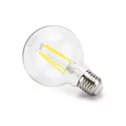 Żarówka LED 6W/230V Filament kula G80 E27 barwa biała zimna 750lm - 8433325198992
