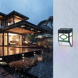 Lampka ozdobna ścienna solarna 1.2lm kolorowa RGB ogrodowa zewnętrzna - 8433325321840