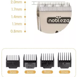 Elektryczna maszynka do strzyżenia zwierząt 4 nasadki grzebieniowe - 8719138229314